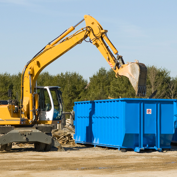 what are the rental fees for a residential dumpster in Cotton